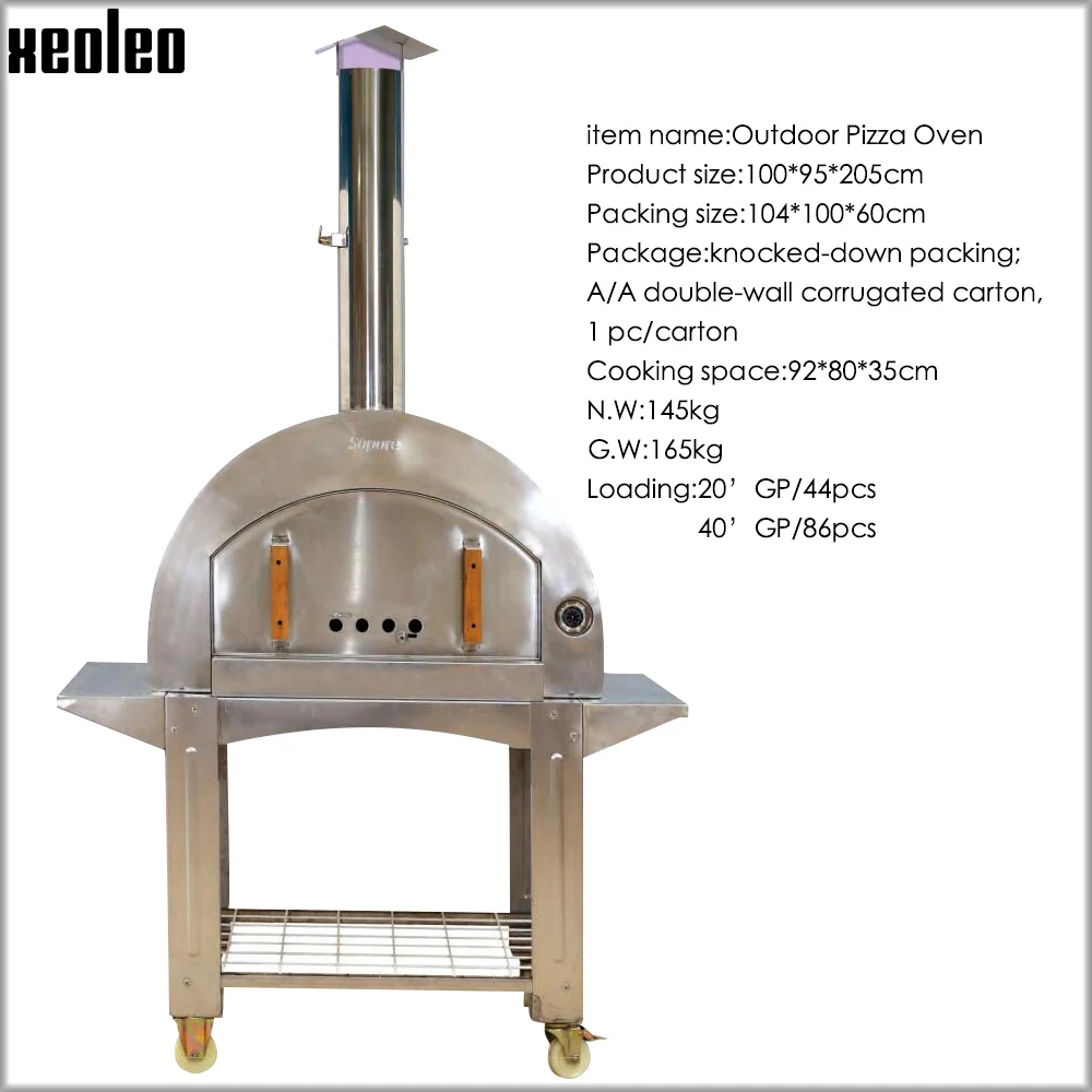 XEOLEO Outdoor Pizza Oven Commercial  pizza oven Stainless steel Pizza baking oven
