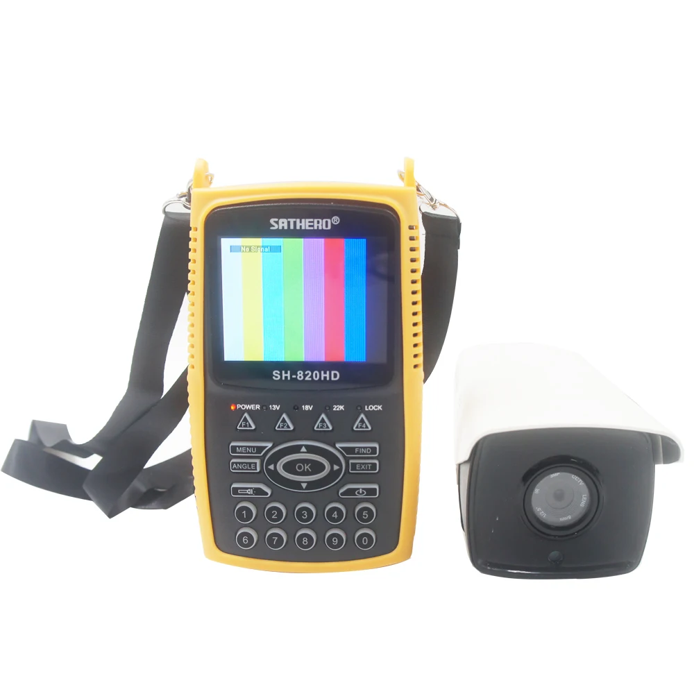 SATHERO SH-820HD DVB-S2 DVB-T/T2 CCTV Combo Better Digital Satellite Meter Finder h.265 satlink ws-6933 satlink st-5150