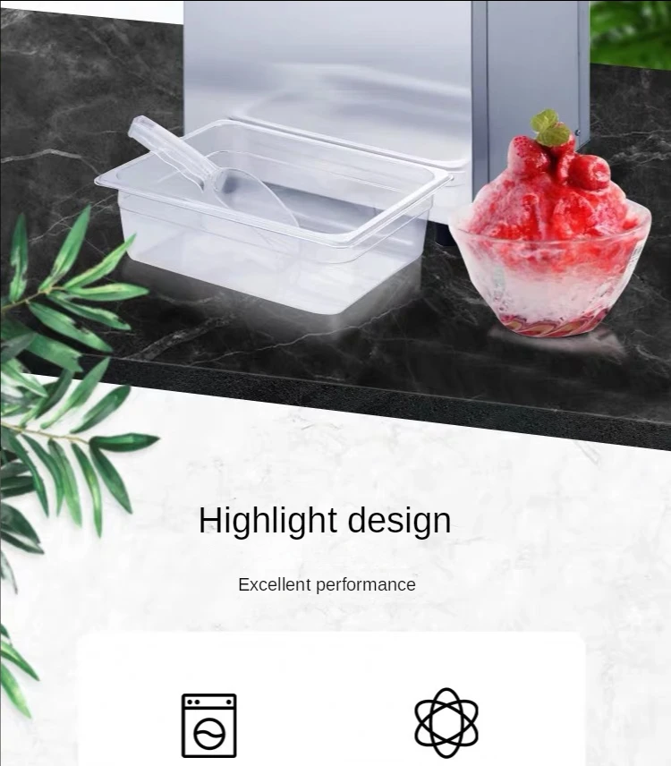 YUESHEN Full Automatic Milk Snow Ice Machine Commercial Snowflake Ice Making Machine