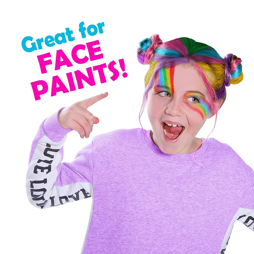 Custom Classic temporary disposable washable festival costume play 10 color hair chalk set for girls gift