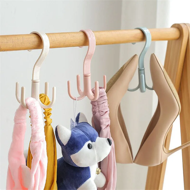 F1-376 Multi-functional Drying Clothes Household Rotary Hook Racks Hangers for Cloth Storage Hangers Home Organizer Accessories