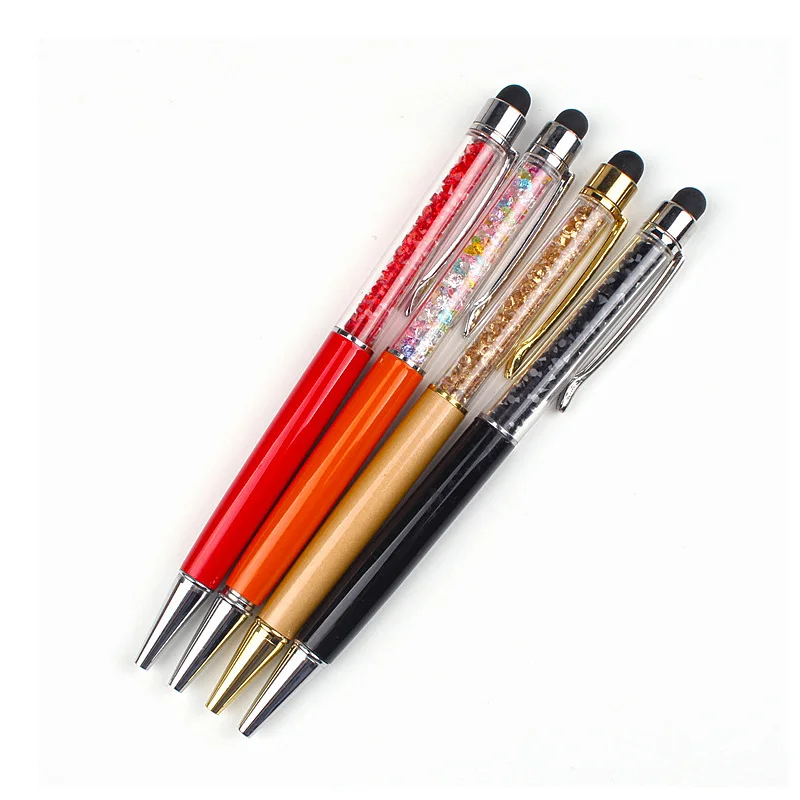 China factory competitive prices full color option custom logo printed crystal diamond pen