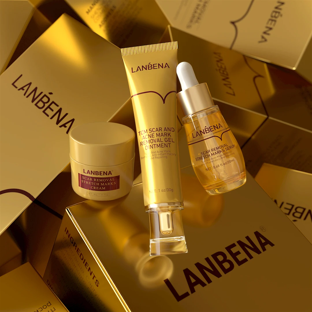 LANBENA tcm прыщи для лица акне шрам Удаление следов восстановление уход за кожей крем удаление сыворотки 3