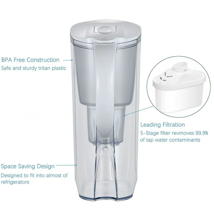 Hot sale water purifier kettle household water purifier filter kettle kitchen carbon filter kettle water filter