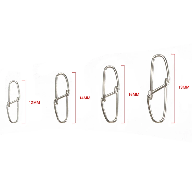 LUTAC fishing snap silver insurance size 0-size 3 5pcs/bag tools fishing tackle high quality other fishing products