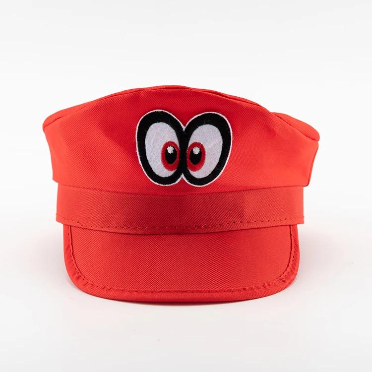 
Newest High Quality Fancy Dress custom Carnival Party Hat Anime Super Mario Bros Polyester Hat 