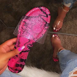 Сандалии RTS женские на плоской подошве, модные прозрачные желейные тапочки, лето