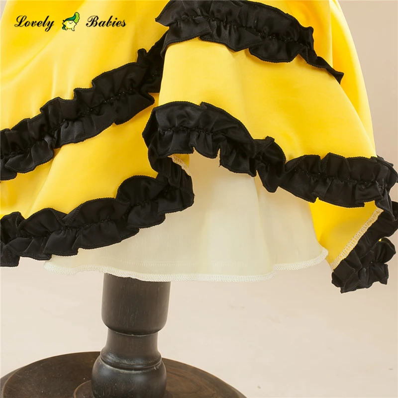 Платье из молочного шелка детская одежда в Корейском стиле для девочек платье