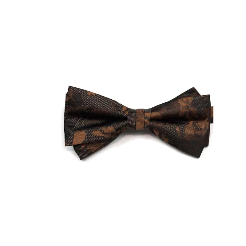 Polyester floral pattern men wedding  butterfly casual business small necktie paisley casual business bowtie