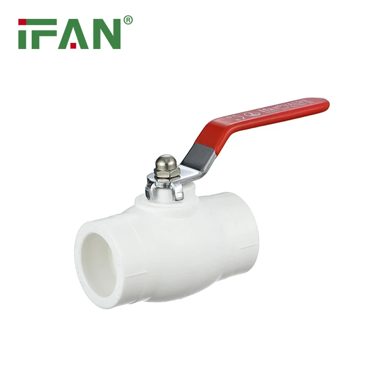 IFAN High Quality Green White Color Water Control Plumbing Materials Brass PPR Plastic Ball Valves