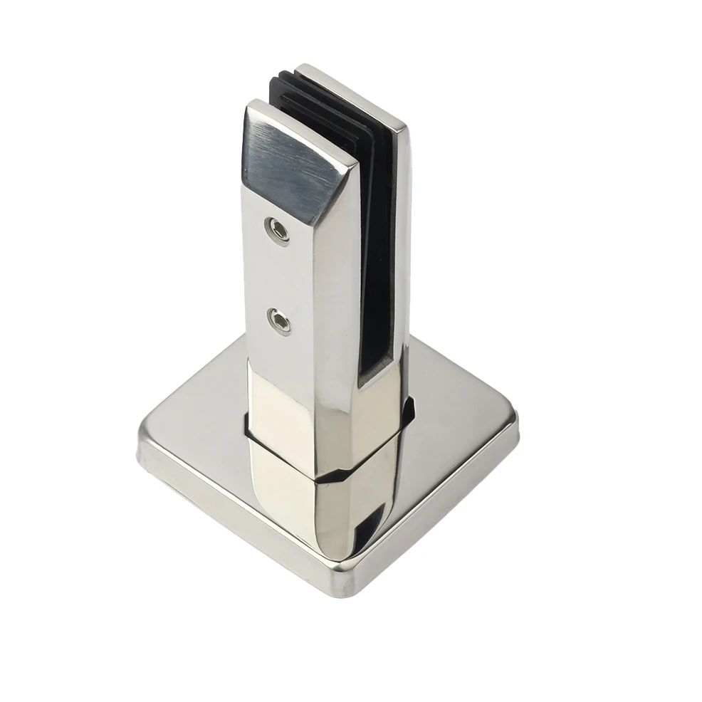 friction wall pool face mounted smart  home glass clamp balustrade stainless steel spigots
