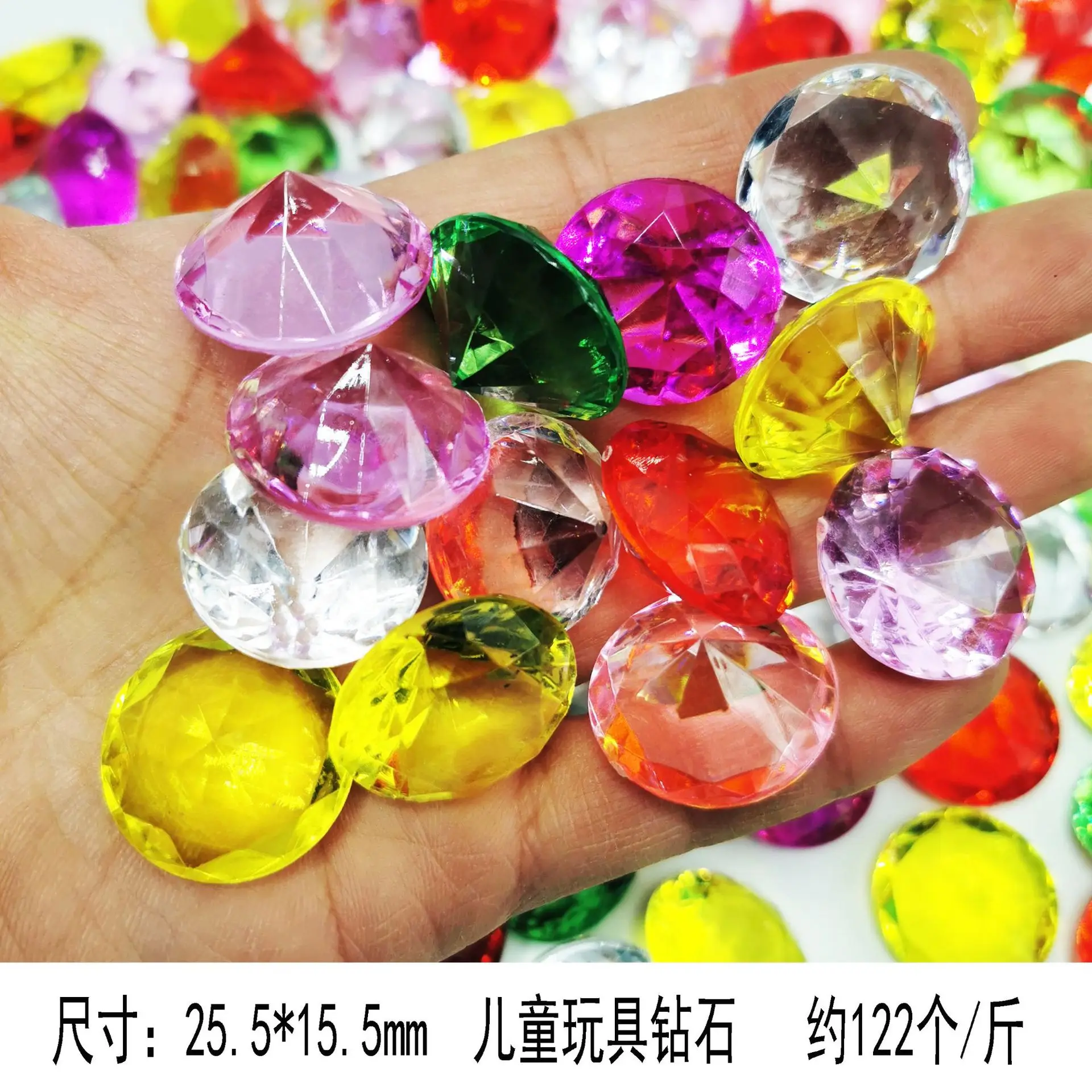 Kids toy plastic Diamond Gems fake Pirate Gems Treasure Jewels for Party Favors
