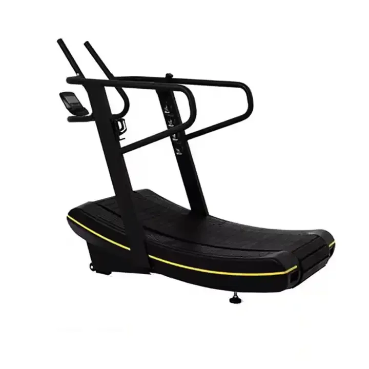 Indoor Gym Equipment manual treadmill  Max Speed Unlimited machine curved running  machine For Body Building