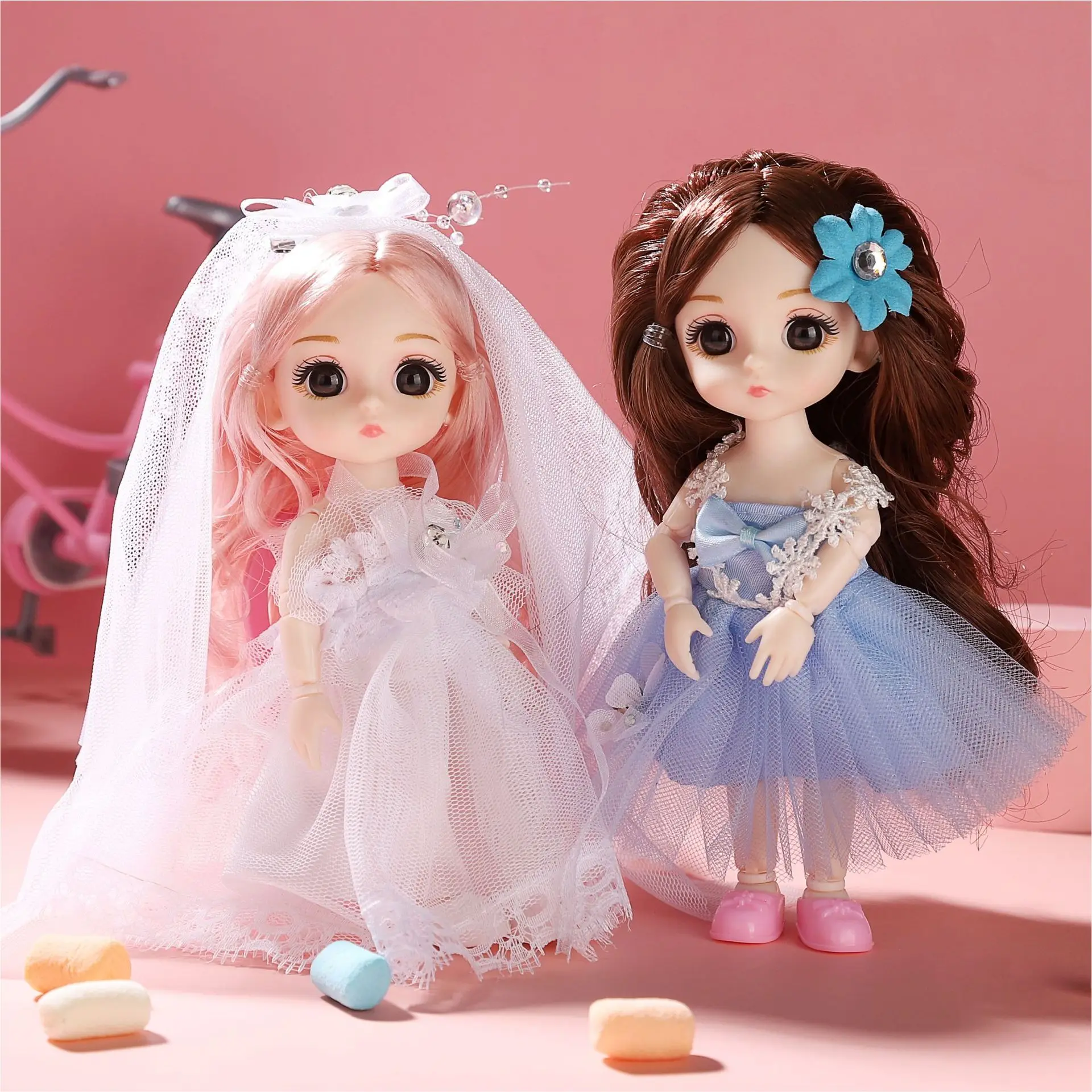 2023 New Girl doll gift set Little girl Princess wedding dress doll children toy gift For girs