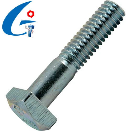 
Carbon steel half/full thread grade4 .8 /8.8/10.9 zinc plated square head bolt 