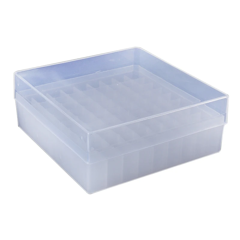 Laboratory PP 81 Well 1.8ml Cryo Tube Rack Cryotube Storage Box