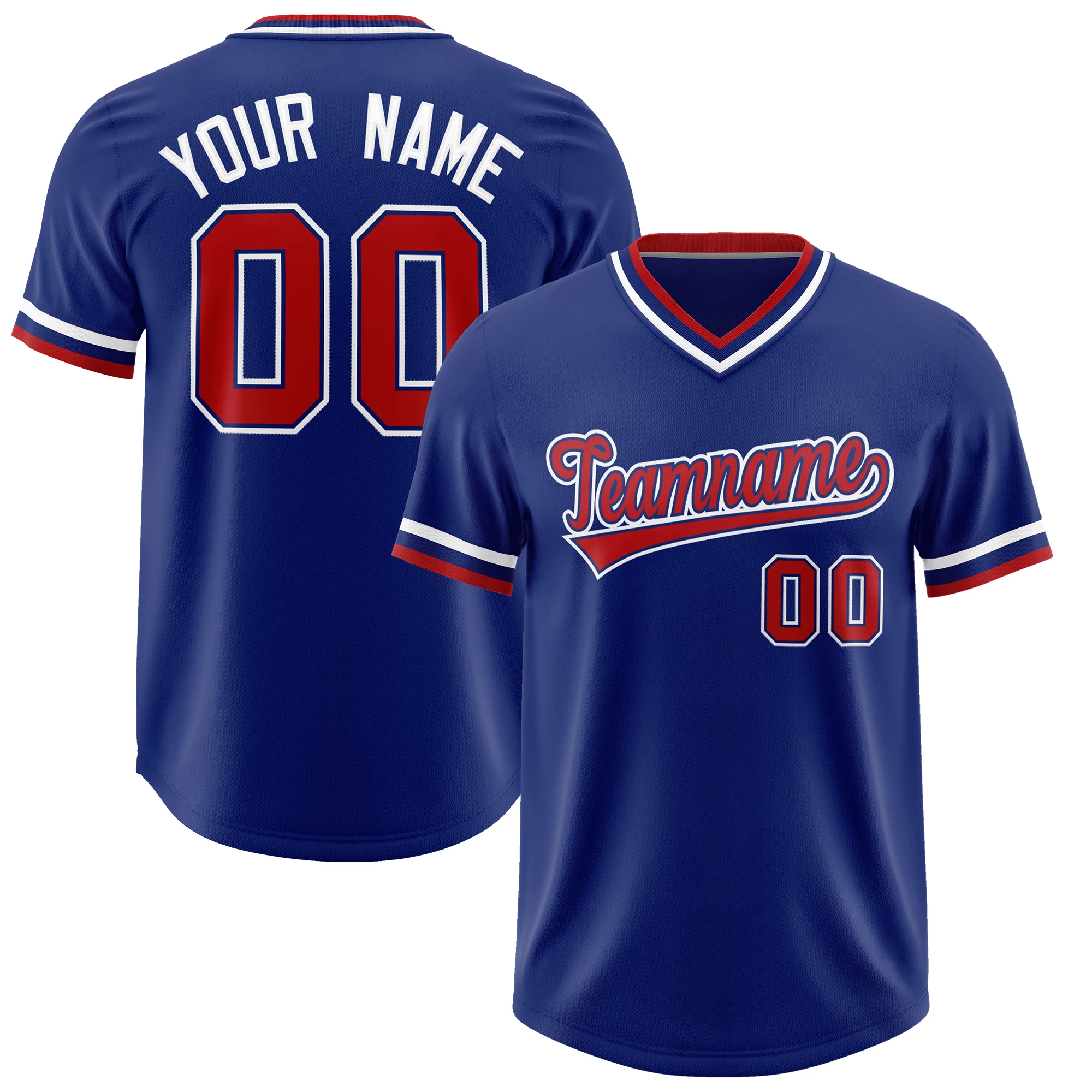Design V-Neck Baseball Shirt Adult Game Training Sportswear Mesh Breathable Jersey Personalized Custom Throwback Baseball Jersey