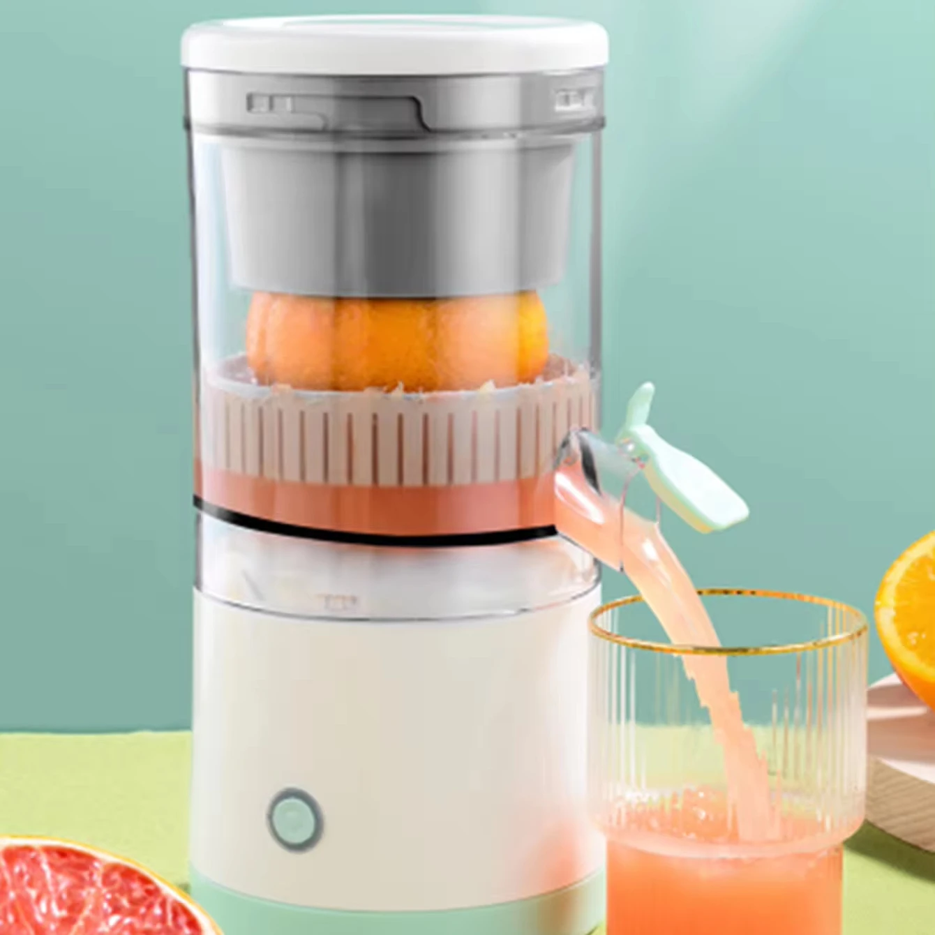 High quality Mini USB  Wireless Household Fruit Juicer Lime Orange Citrus Lemon Squeezer