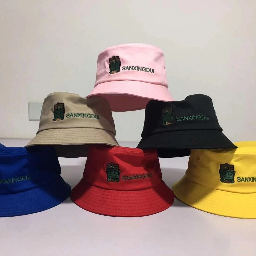100% Cotton Logo Branded Cheap Bucket Hat