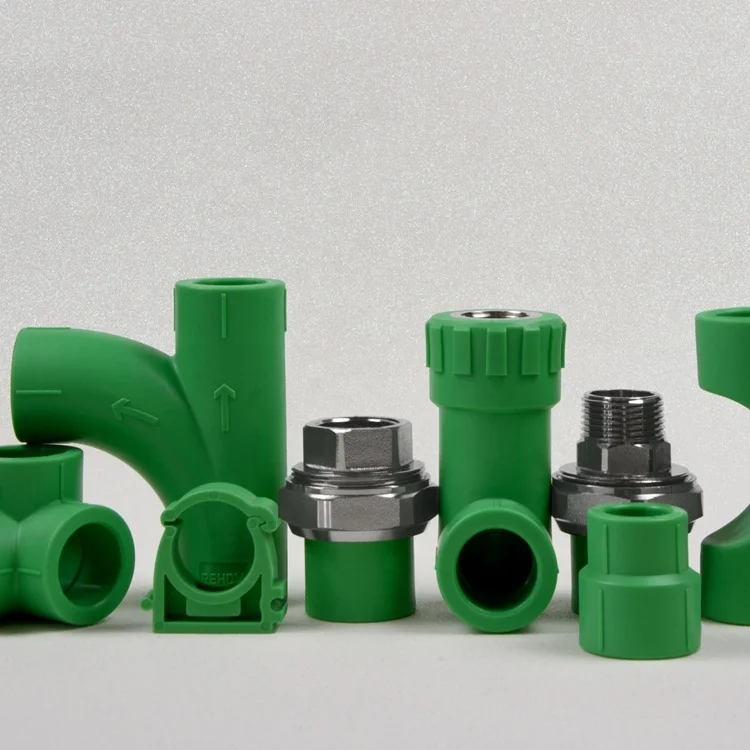 REHOME factory Plastic PN20 Pumps Solar Water PPR Connector Injection PPR Accessories elbow Fitting Plumbing PPR Fitting