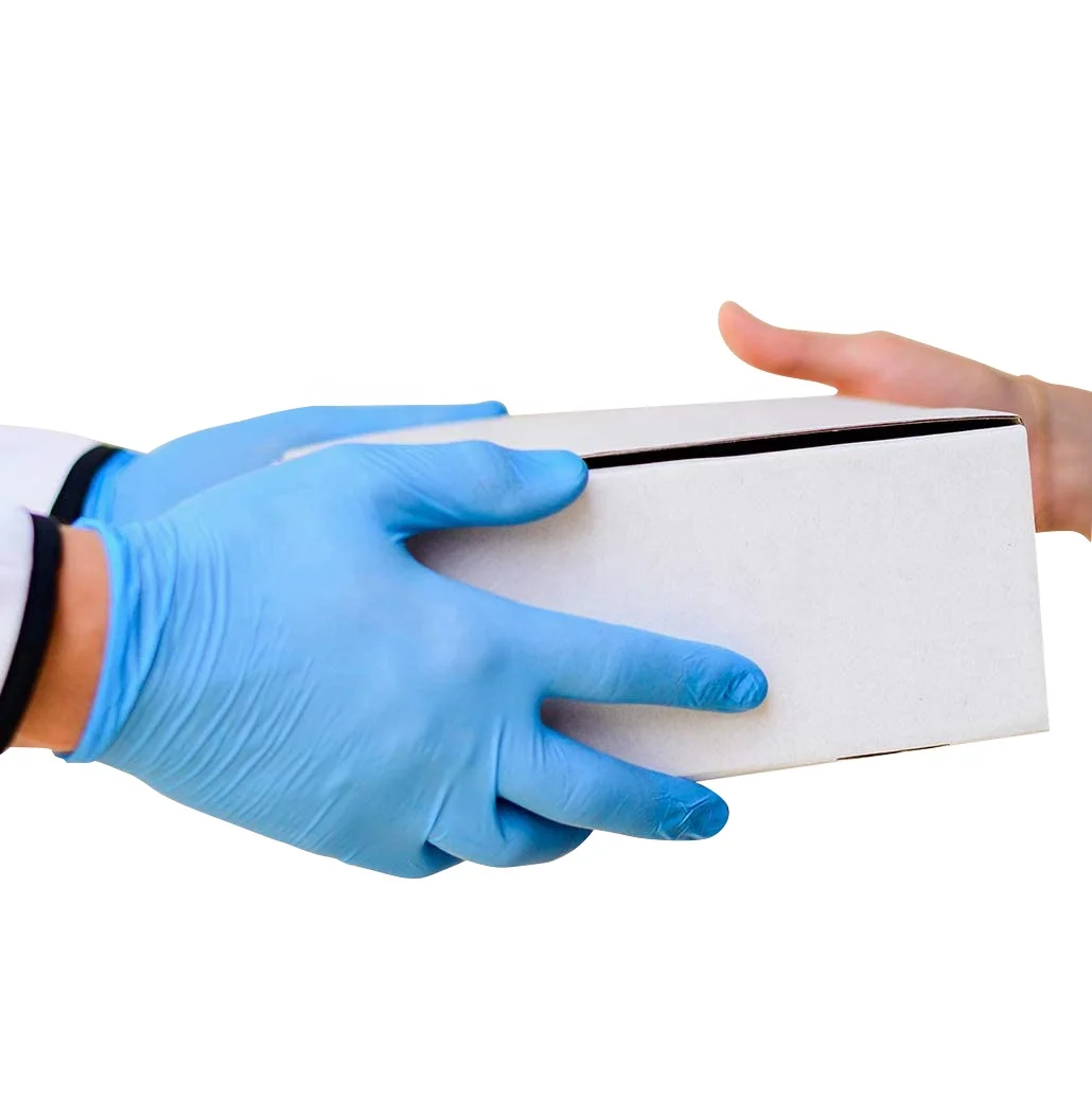 Оптовая продажа бытовые синие латексные перчатки Guantes De Latex Steril Free-перчатки Xs маленькие 2500 Нитриловые