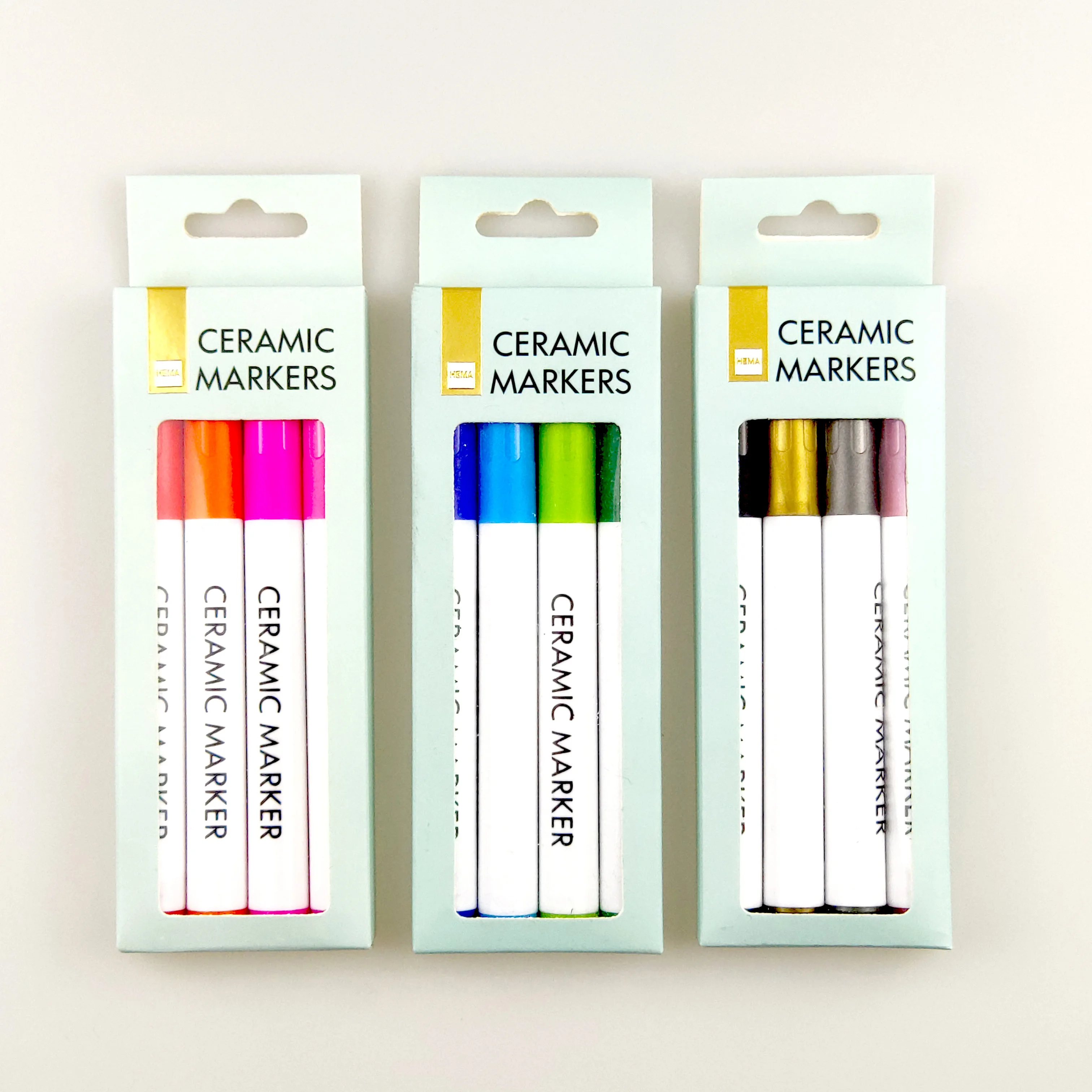 Oil Based ink Multi colors Non washable  ceramic porcelain Marker pen for cup, glass