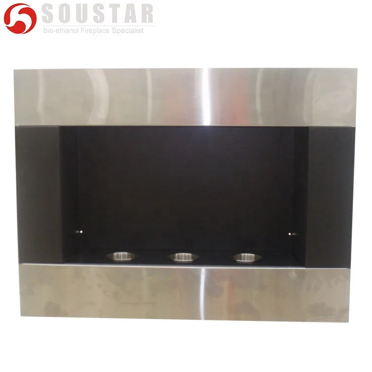 2016 декор, оправа из нержавеющей стали, биоэтанол, настенный камин