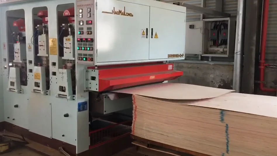 Heavy duty calibrating sanding machine for plywood sanding paper sander of plate sanding