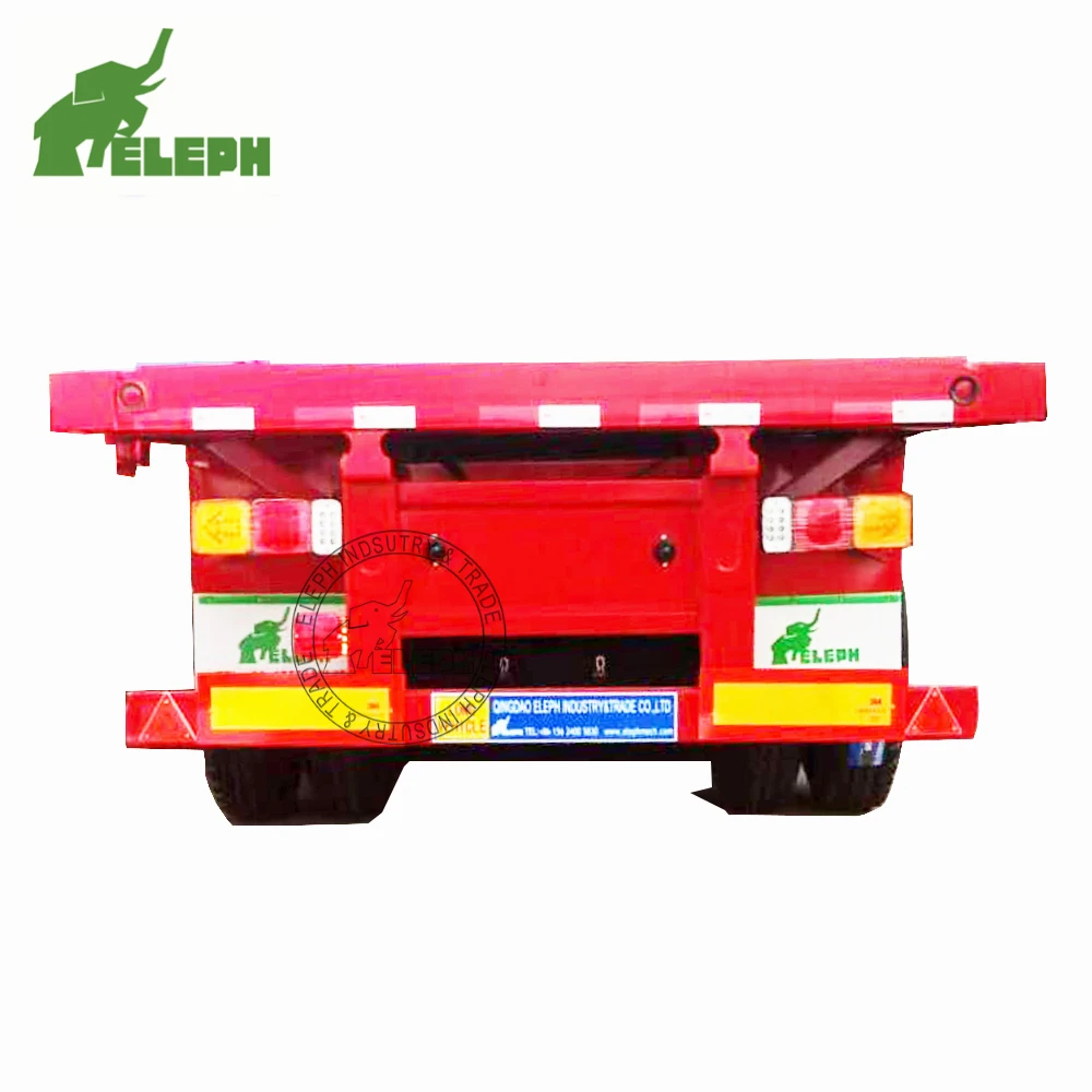 Trailer 36 Tonn Transport Trailer 3 Axles 30t Container 20ft 40ft Container Flatbed Trailer for Sale in Nigeria