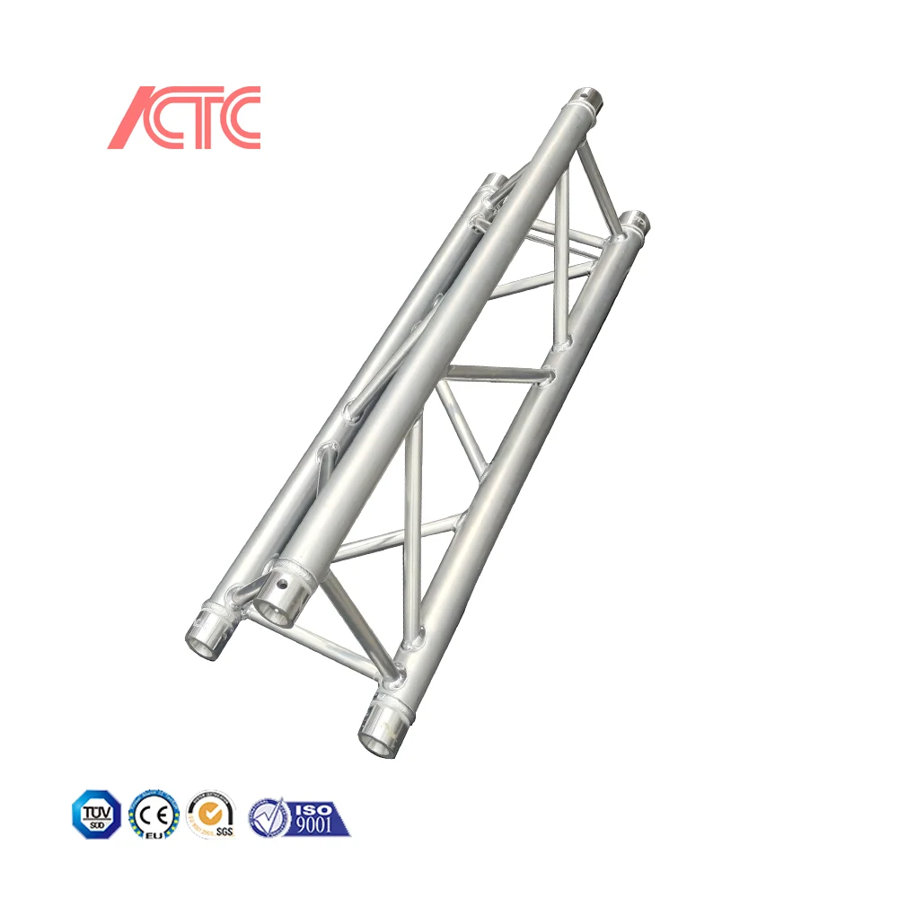 Aluminum Dj Booth Stage Goal Post Led Screen Triangle Lighting Global Trusses for events