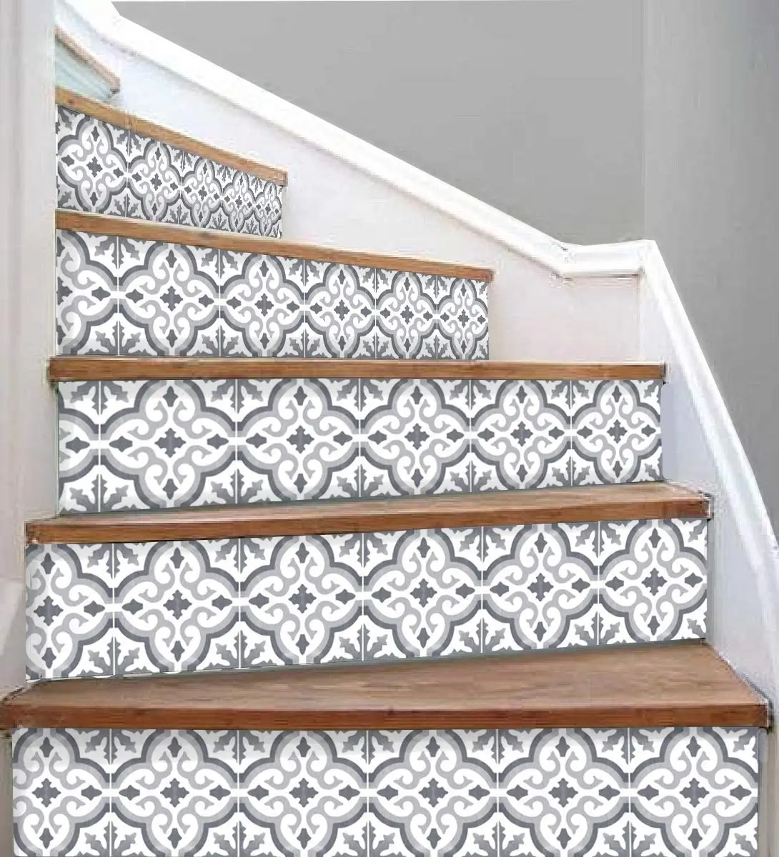 Premium  Peel and Stick  Vinyl  Tile Stickers Marrakesh 40pc 4-1/4in Peel and Stick for Kitchen and Bathroom Backsplash