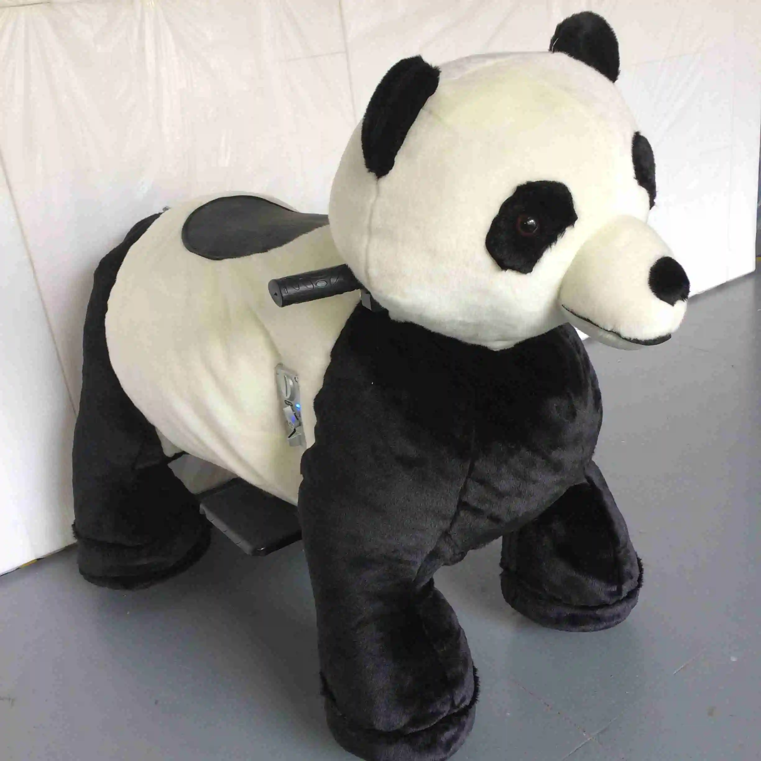 Новинка 2020 г., электрические плюшевые игрушечные животные zippy с питанием от монет для прогулок в торговом центре