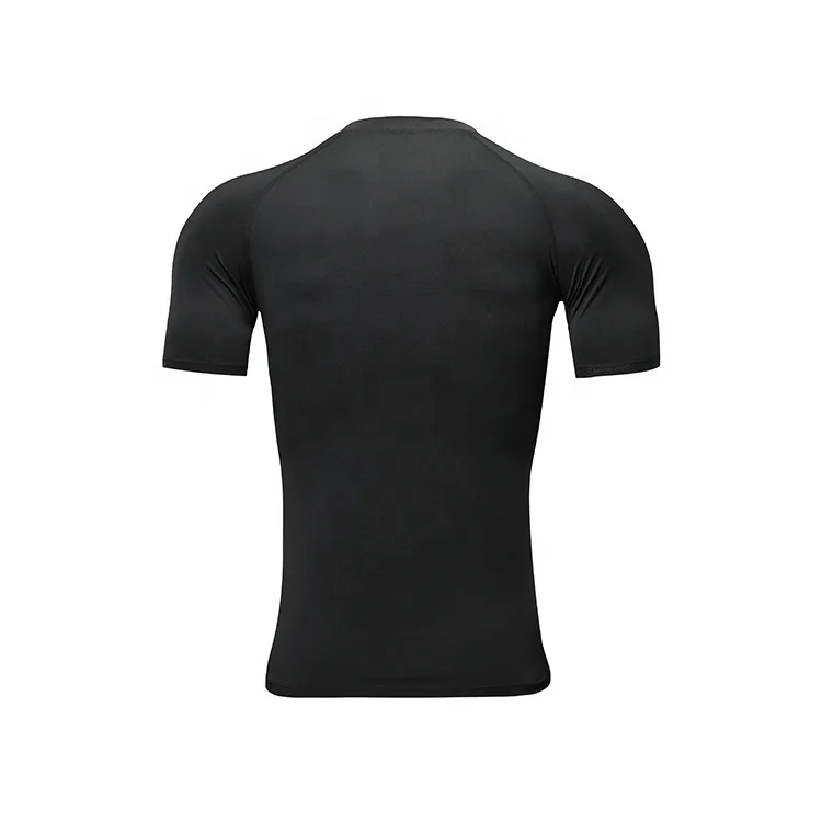 Hot Sale Tops Rash guard  Custom Compression Shirts For Men Compression Short Sleeve Compression Shirt Rash Guard