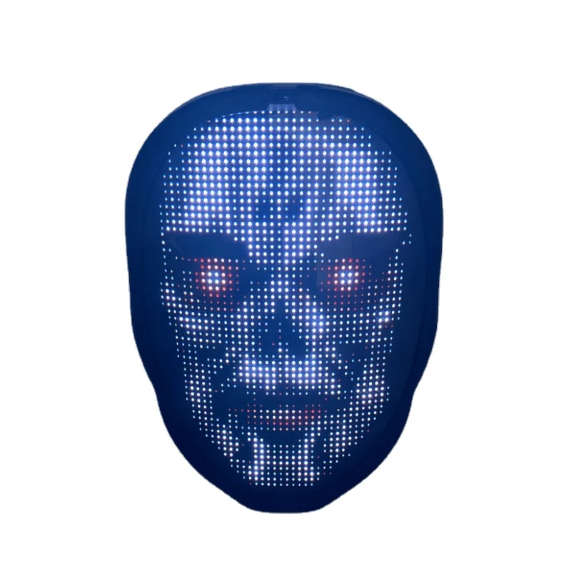 
 Сделанные на заказ маски на Хэллоуин, управление через приложение, светодиодная подсветка, маска для смены лица, загрузка фото, сделай сам, светодиодная полноцветная маска для лица и вечеринки  