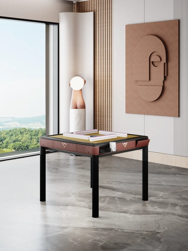 Aolong fully automatic mahjong machine, dining table dual-purpose intelligent home four mouth mahjong machine