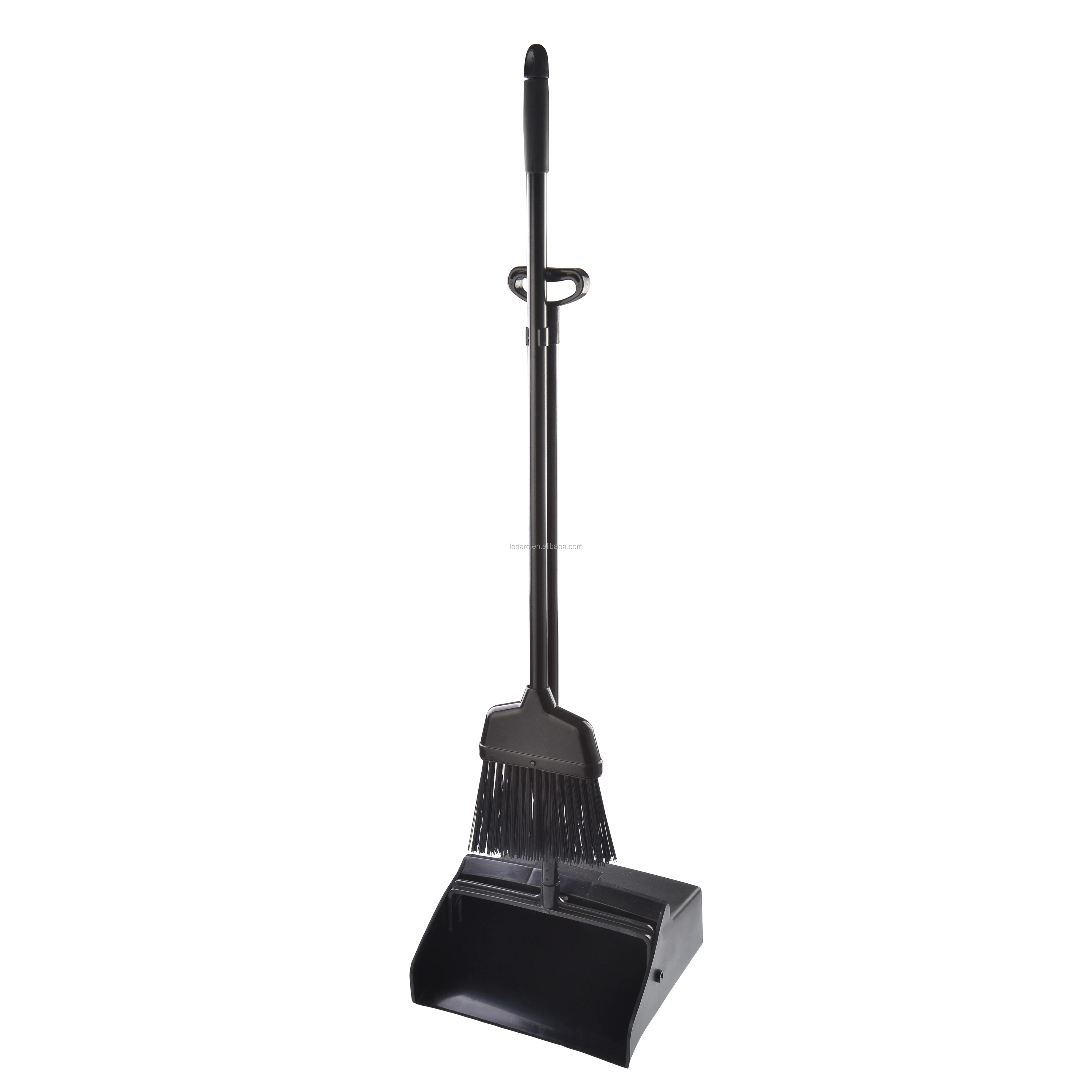 Industrial Long Handled Dustpan and Brush Set Strong Metal Handle Dust Pan with Floor Sweeping Broom Sweeper Set