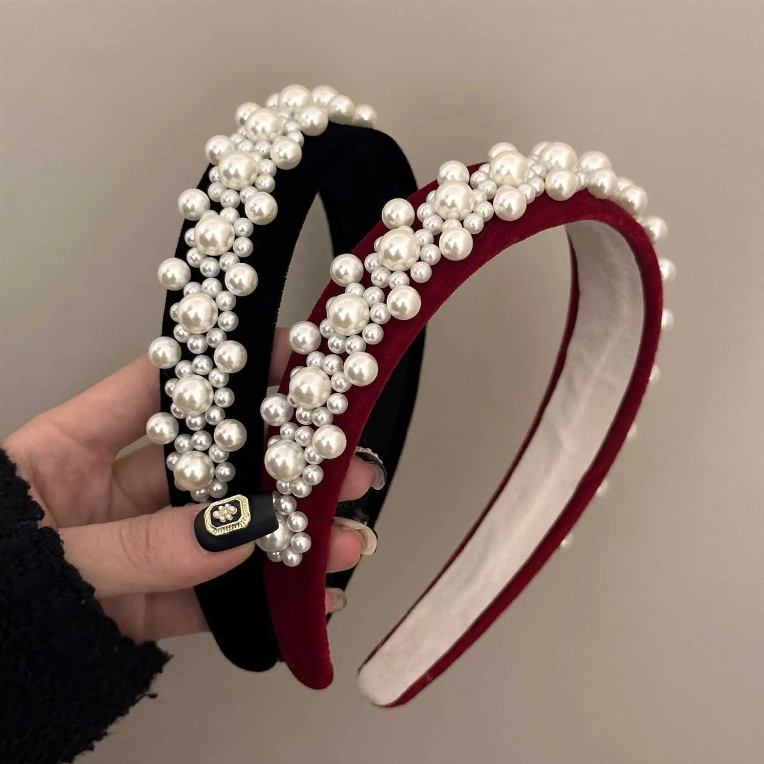 GENYA Wholesale classic pearl popular Hair Hoop Accessories Head Bands For Women hair bands