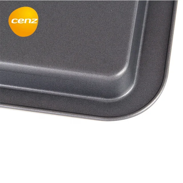 Nonstick Cookie Sheet Set Rectangle Carbon Steel Crispy Deep Baking Tray Rolling Cake Plate Biscuit Cake Pans Baguette Tray