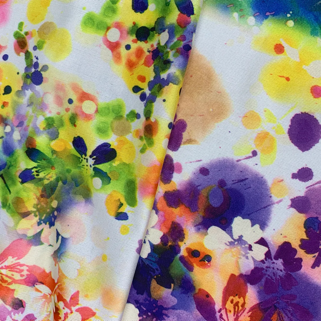 Новое поступление 95% вискоза 5% спандекс напечатанные трикотажные ткани для одежды