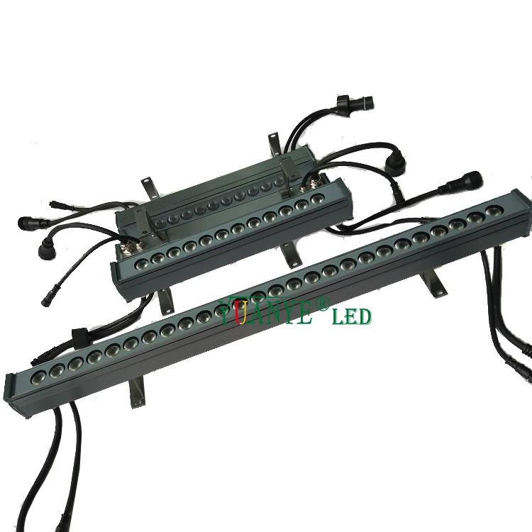 DMX Strobe Linear Wall Washers Waterproof Building FAC ADE Decorative Ultra Thin IP67 Exterior 30W 40W 50W