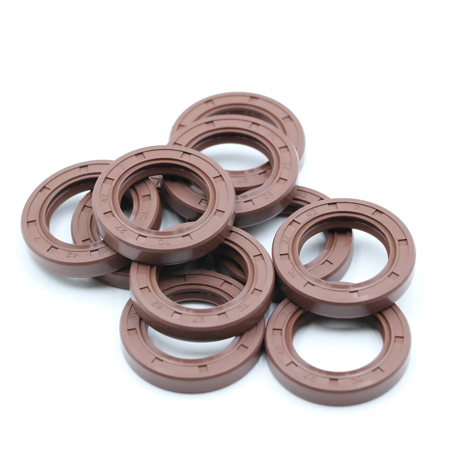 NBR FKM Black Brown Red Double Lip Slingle Lip oil seal Rubber EPDM HNBR tc skeleton oil seal