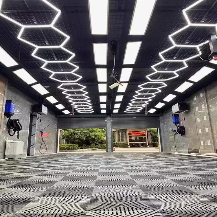 Hot Sale Multiple Scenarios Garage Gymnasium Barbershop Honeycomb Led Light For Hexagon Shape