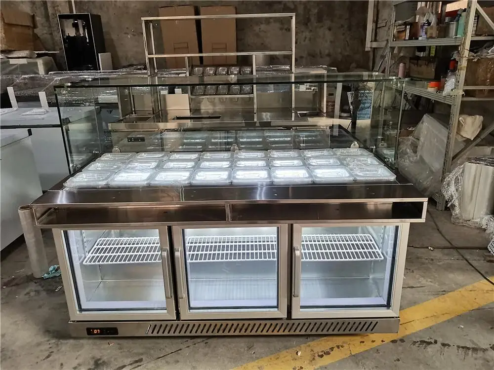 High Quality Stainless Steel Buffet Table For Refrigeration And Heating Buffet Counter