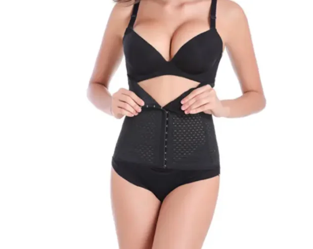 Women men Underbust body stomach trimmer sweat slimming tummy bandage Shaper Sport Girdle Waist Trainers Cincher Corset