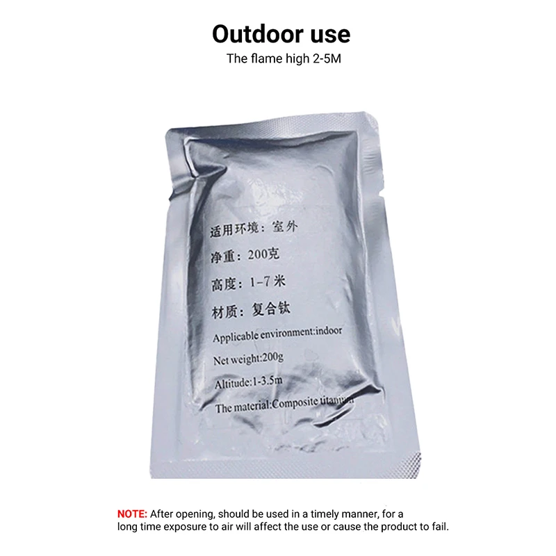 200g Spark Firwork Machine Cold sparkler Composite Ti Powder For indoor Stage events 360 photo booth show