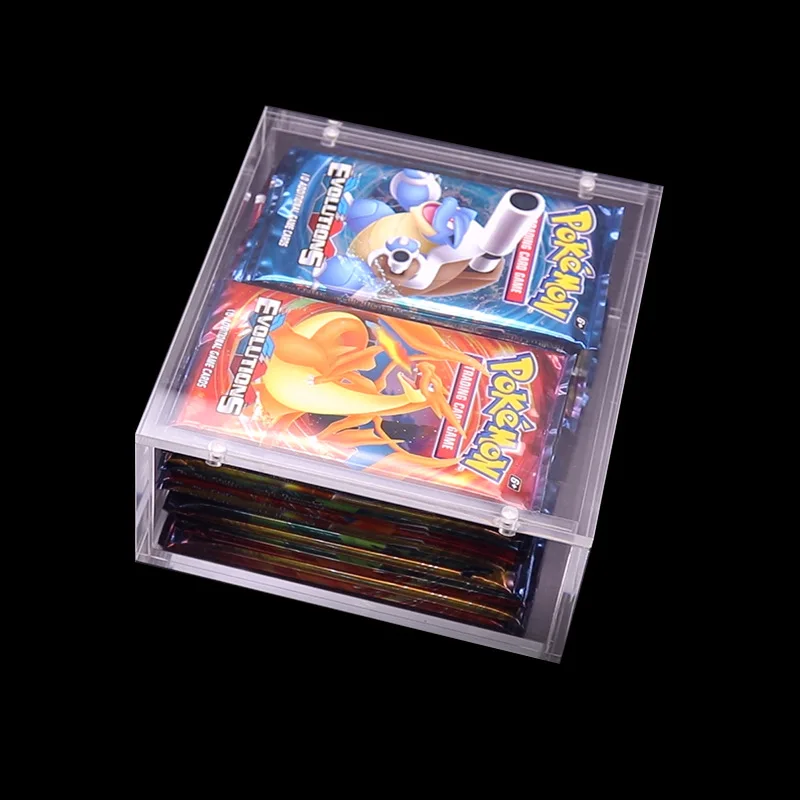 Spring Sign magnetic acrylic booster pack case pokemon top trainer box acrylic