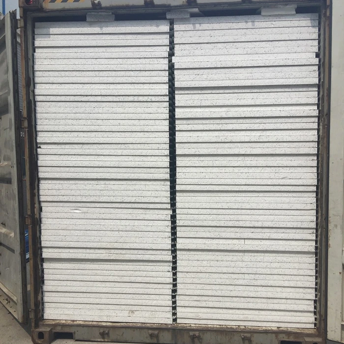 75mm aluminum rock wool sandwich panel 1000 square meterassembled prefab builder warehouse