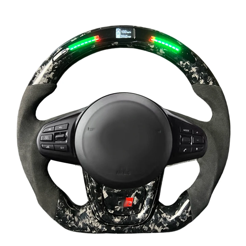 Speeding reminder function custom made TOYOTA GR Supra A90 A91 MKV  carbon fiber steering wheel