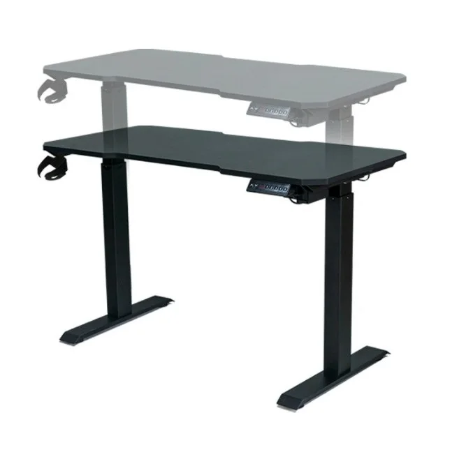 120x60 см черный металлический автоматический игровой стол с регулировкой высоты для домашнего офиса киберспортивный компьютерный стол с упаковкой