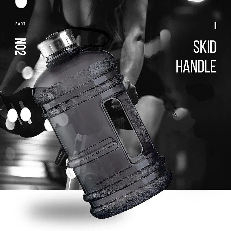 
2.2L Outdoor Sports Gym Half Gallon Fitness Training Camping Running Large Capacity Water Bottles 